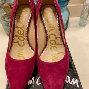 Sam Edelman pink suede pumps size 8